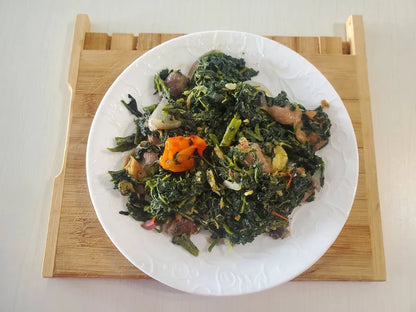 Frozen Njama Njama (Black Nightshade) - African leafy vegetable 01